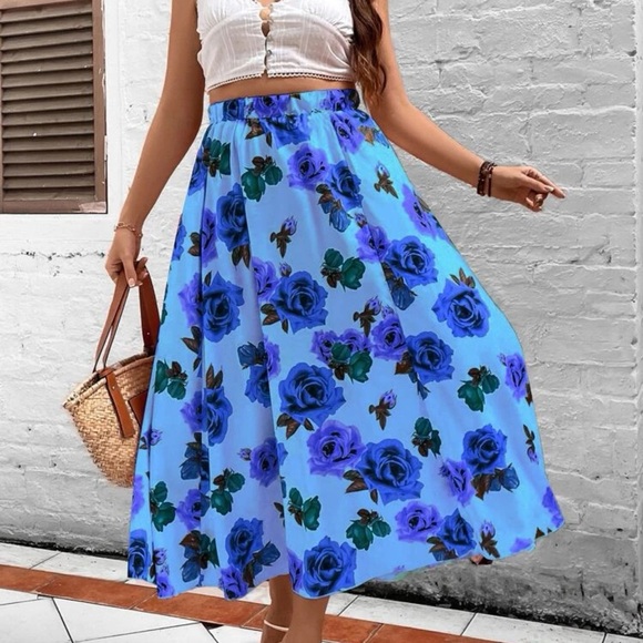 🪻 Floral Midi Skirt 🪻 - Picture 7 of 9